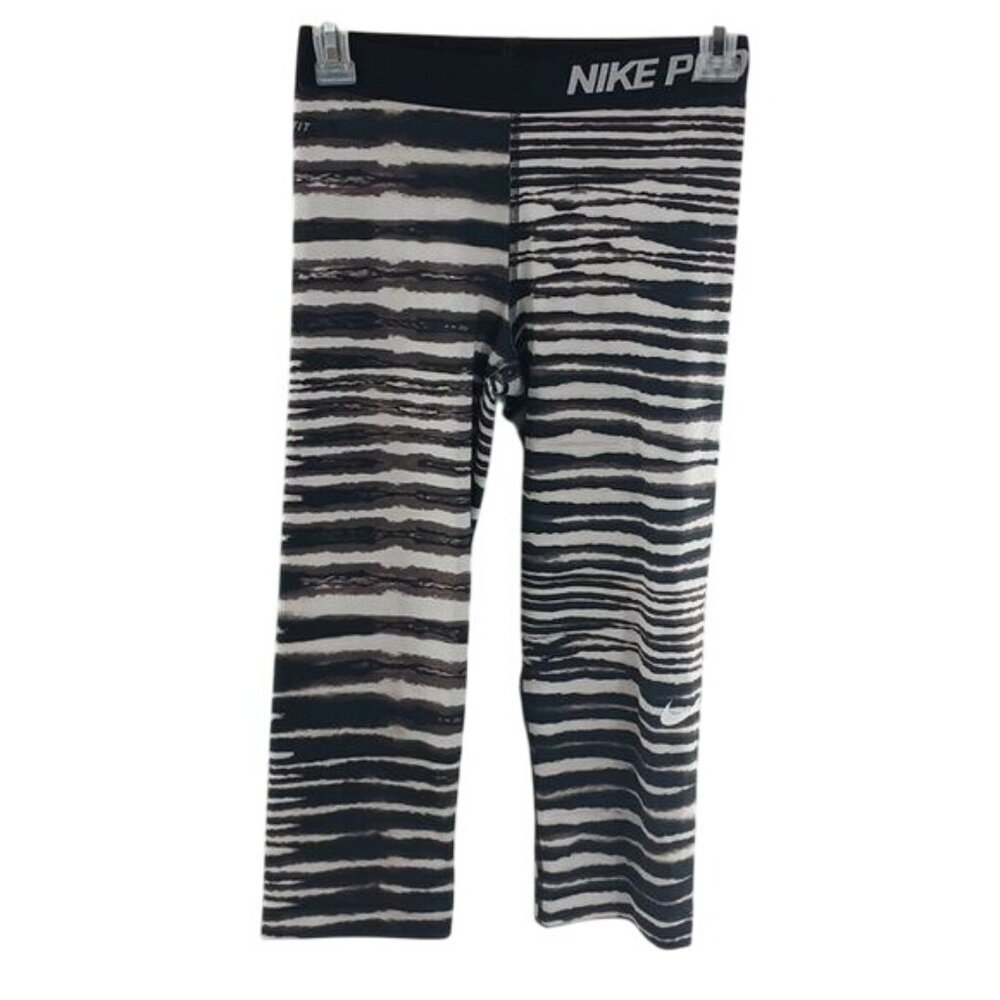 Nike Pro Womens Capri Leggings Athletic Dri Fit Compression Size S
